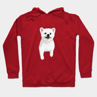 Pomeranian White Cute Puppy Dog Hoodie